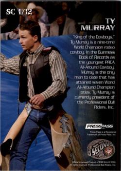 2010 Press Pass 8 Seconds - Spur Crazy #SC1 Ty Murray Back